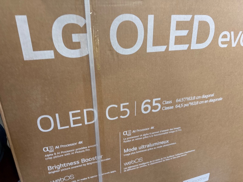 Photo 1 of LG 65-Inch Class OLED evo AI 4K C5 Series Smart TV w/Dolby Atmos, Dolby Vision, HDR10, AI Super Upscaling 4K, Filmmaker Mode, Wow Orchestra, Alexa Built-in (OLED65C5PUA, 2025)