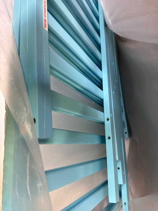 Photo 1 of Dream On Me Synergy 5-In-1 Convertible Crib In Aqua Sky, Greenguard Gold Certified
