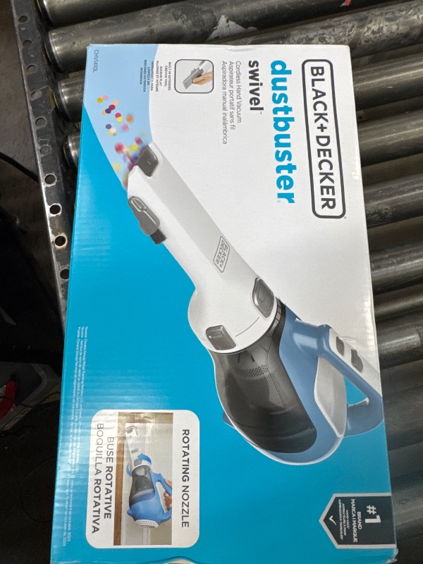 Photo 1 of BLACK+DECKER dustbuster AdvancedClean Cordless Handheld Vacuum, Compact Home and Car Vacuum with Crevice Tool (CHV1410L)