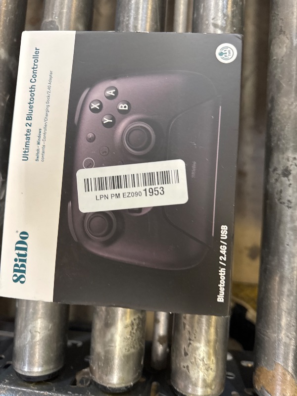 Photo 1 of 8BitDo Ultimate 2 Bluetooth Controller with TMR Joysticks for Switch, Windows PC, Gaming Controller with Switchable Hall Effect/Tactile Triggers, RGB Fire Ring, Charging Dock,Vibration and Motion control (Black, Ultimate 2 Bluetooth)