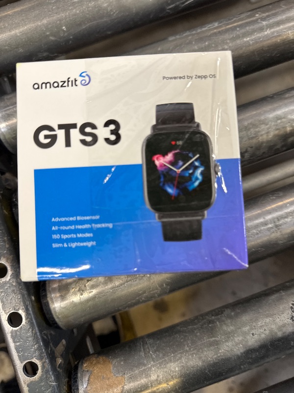 Photo 1 of Amazfit GTS 3 Smart Watch 42mm for Android iPhone, Alexa Built-In, GPS, 12-Day Battery Life, Fitness Sports Watch with 150 Sports Modes, AMOLED Display, Sleep Heart Rate Health Tracker, Black