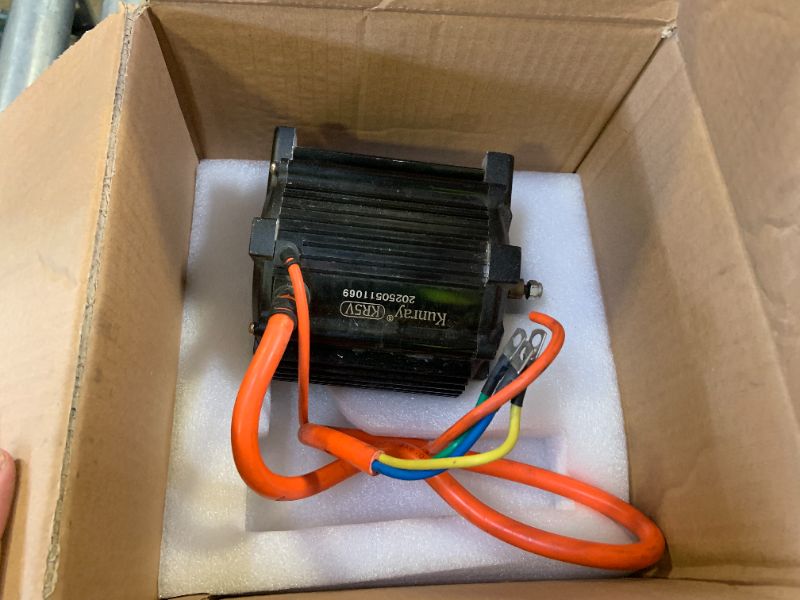 Photo 1 of Kunray Electric Brushless DC Motor 72V 5000W Electric Dirt Bike Motor Peak 6900rpm Peak 10KW for Go Kart Razor Upgrade Kit Motorcycle and More (Upgraded Brushless DC Motor, 72V 5000W)