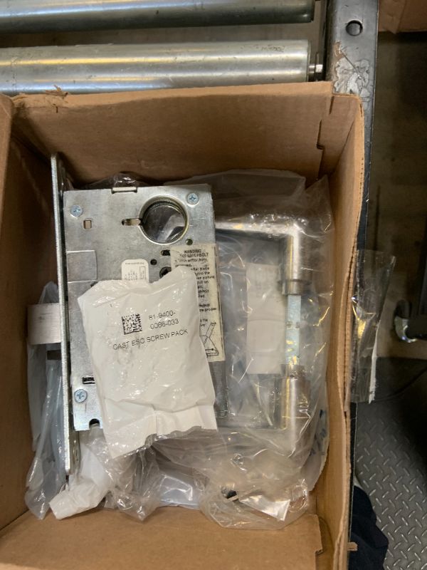 Photo 1 of Yale - AUCN8847FL x 626 x LC 8847FL RH AUCN 626 LESS CY 8800 Mortise Lockset, Grade 1, Escutcheon Plate, Apartment with Deadbolt, RH Field Reversible, Cylinder Not Included, 626 Satin Chrome Finish
