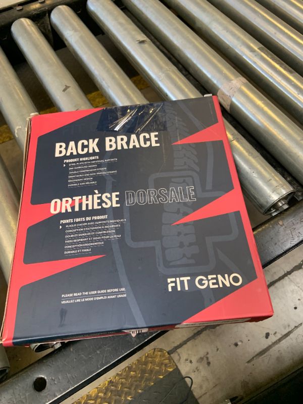 Photo 1 of Fit Geno Back Brace for Lower Back Pain Men & Women: Adjustable Lumbar Support Brace for Pain Relief - Breathable Waist Belt for Comfort  