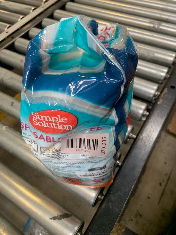 Photo 1 of Simple Solution Disposable Dog Diapers, Female Dog Diapers, Puppy Potty Training, Incontinence and Heat Cycle Protection, Large Diapers for Dogs, 18-27 Inch Waist, 30 Count