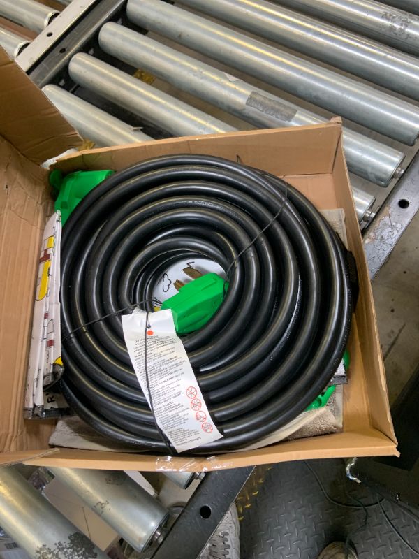Photo 1 of RVMATE 4 Prong Dryer Extension Cord 50 Feet, 30 Amp NEMA 14-30P to 14-30R 125V/250V Waterproof PVC Jacket, Perfect for Dryer Power Extension, ETL Listed