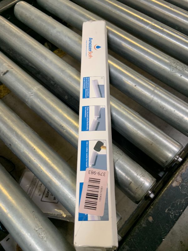 Photo 1 of AmazerBath 3 PCS Shower Door Bottom Seal for 3/8 Inch Glass - (15.75 Inches x 3), 3 Section Segmented Shower Installation Kit Frameless Glass Door Seal Strip