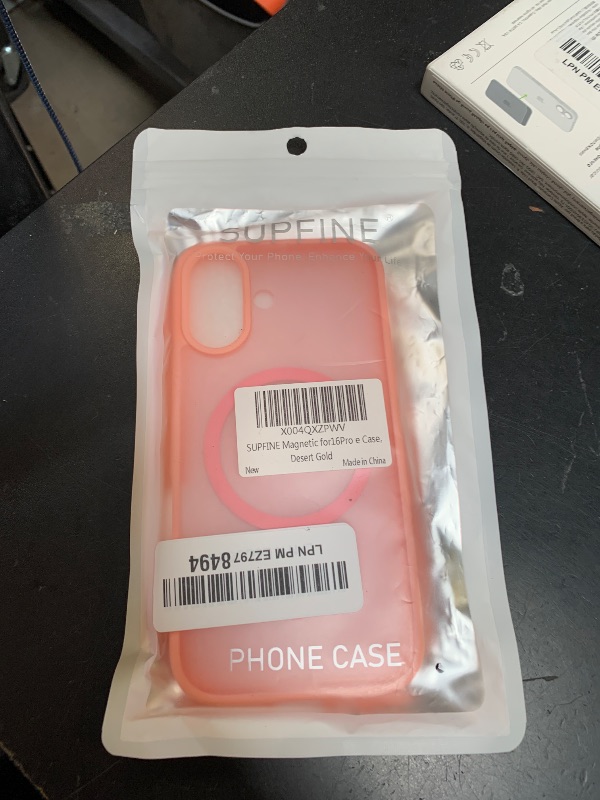 Photo 1 of SUPFINE Magnetic for iPhone 16 Pro Case(Compatible with MagSafe)(Military Grade Drop Protection) Slim Translucent Matte Shockproof with Anti-Fingerprint Phone Case
