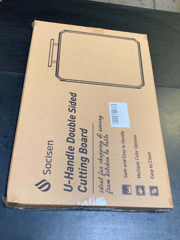 Photo 1 of Socisen Stainless Steel Cutting Board, Non Toxic Cutting Board for Kitchen, Double Sided Chopping board Stainless Steel/Wheat Straw PP Large Chopping Meat/Vegetables 16 * 11 Inch Easy to Clean
