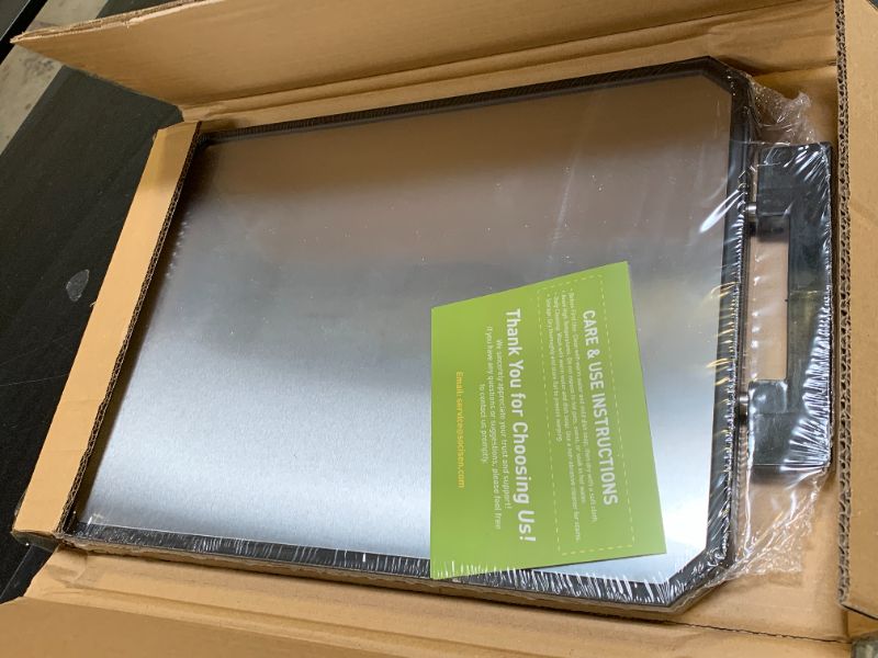 Photo 1 of Socisen Stainless Steel Cutting Board, Non Toxic Cutting Board for Kitchen, Double Sided Chopping board Stainless Steel/Wheat Straw PP Large Chopping Meat/Vegetables 16 * 11 Inch Easy to Clean