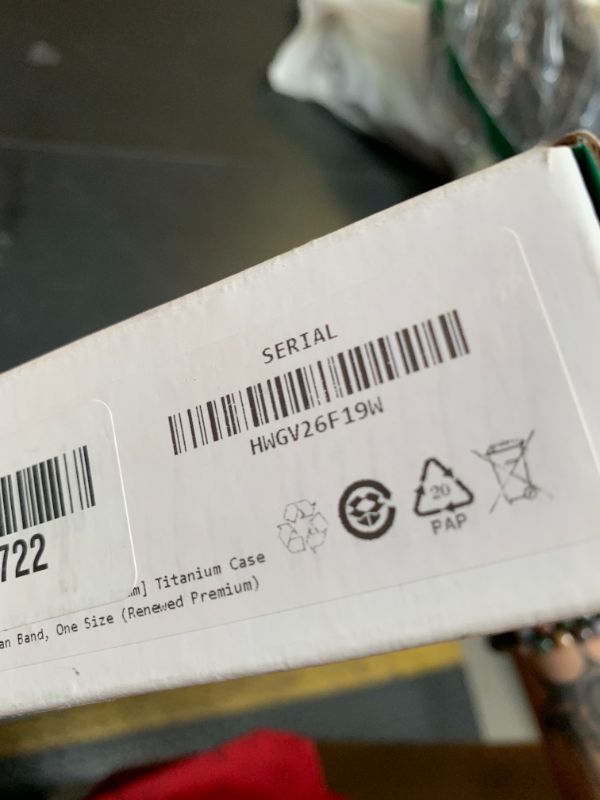 Photo 1 of SOLD FOR PARTS*** CUSTOMER LOCKED*** 
Apple Watch Ultra [GPS + Cellular 49mm] Titanium Case with Midnight Ocean Band, One Size (Renewed Premium)