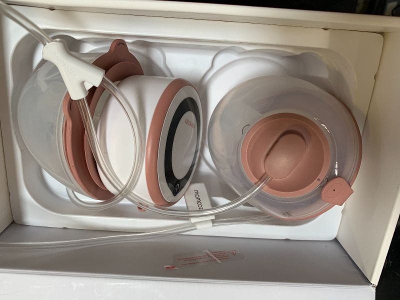 Photo 1 of Momcozy Breast Pump V1 Pro Hospital-Grade, Hands-Free & Portable Wearable Pump, Upgraded Electric Pump with 3 Fine-Tuned Rhythms|15 Levels, Come with Leak-Proof DoubleFit Flange, Cozy Red.

