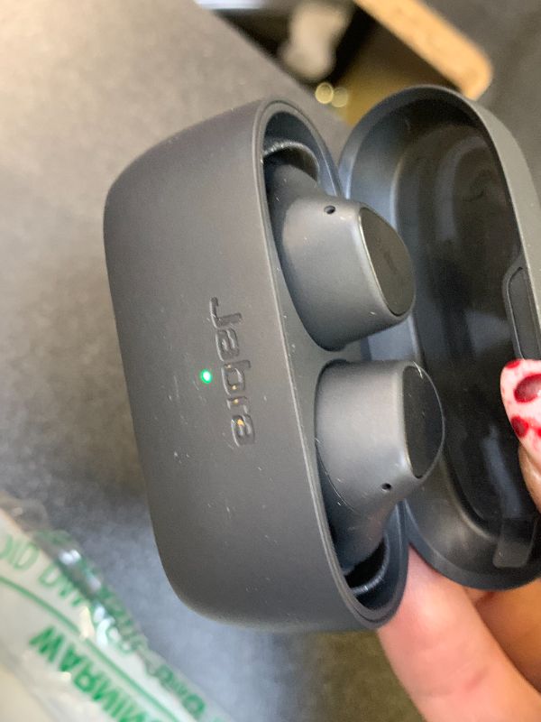 Photo 1 of Jabra Elite 4 True Wireless Earbuds - Active Noise Cancelling Headphones - Discreet & Comfortable Bluetooth Earphones, Laptop, iOS and Android Compatible - Dark Grey