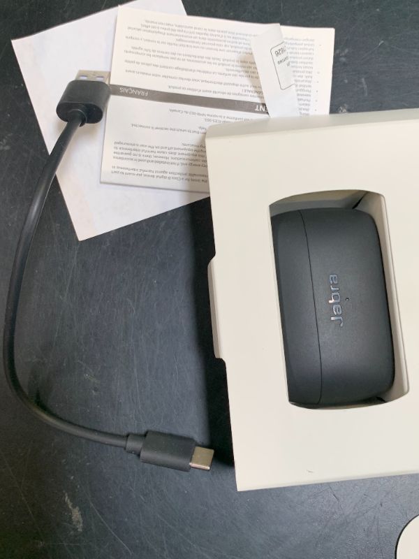 Photo 1 of Jabra Elite 4 True Wireless Earbuds - Active Noise Cancelling Headphones - Discreet & Comfortable Bluetooth Earphones, Laptop, iOS and Android Compatible - Dark Grey