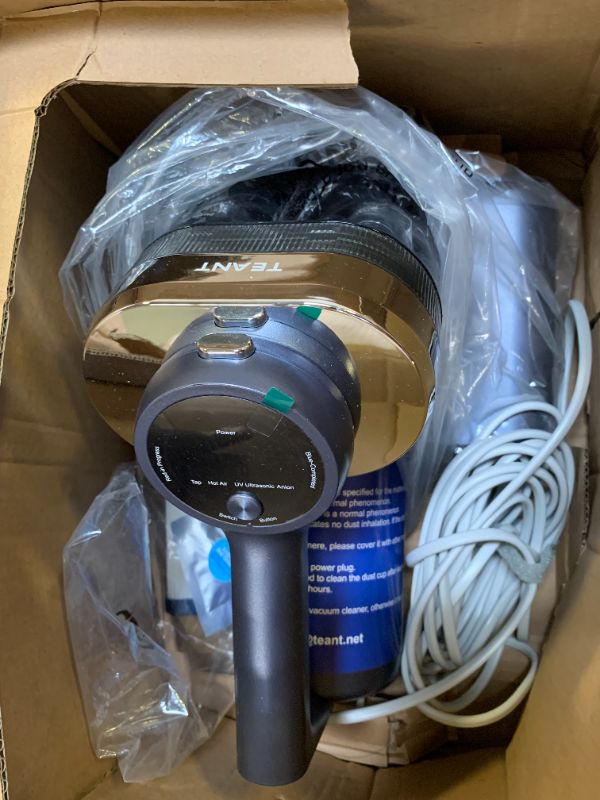 Photo 1 of Mattress Vacuum Bed Vacuum Cleaner with 253.7nm UV-C Light, Hyper Helix Motor with 16kPa Strong Suction & 33000 RPM/Min Tapping, HEPA Filter, 149? Heat & Ultrasonic & Anion for Bed and Pet
