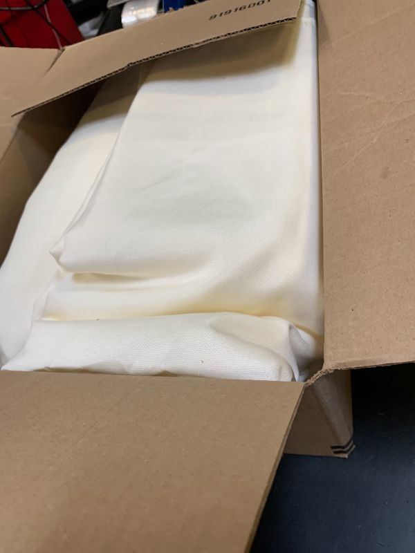 Photo 1 of Fitable Ivory Tablecloths for 6-8 Foot Tables, 6 Pack - 70 x 120 Inches - Reusable and Washable Table Clothes, Polyester Fabric Table Covers for Wedding, Party, Banquet