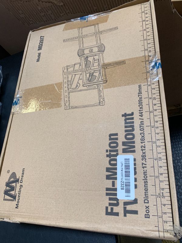 Photo 1 of Mounting Dream UL Listed TV Wall Mount for Most 42-84 Inch TV, Full Motion TV Mount with Swivel and Tilt, TV Bracket with Articulating Dual Arms, Fits 16inch Studs, Max VESA 600X400 mm, 100 lbs,MD2617