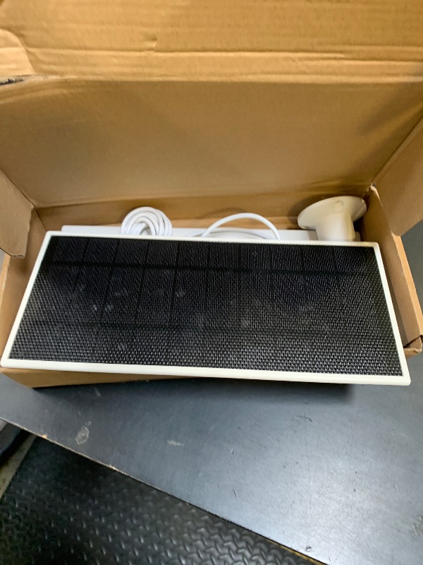 Photo 1 of Solar Panel for Google Nest Camera, 5W Solar Power Charger for Nest Camera Outdoor or Indoor(Battery Version), 13.1Ft Fast Charging Cable, IP66 Waterproof, 2 Pack