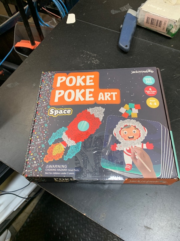 Photo 1 of jackinthebox Poke Poke Art for Kids – Space Theme, Mess-Free Fabric Art and Craft, Flower Pressing Kits, Gift for Kids, Toys for Girls and Boys Ages 4 5 6 7 8