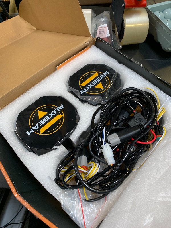 Photo 1 of Auxbeam XP-Ultra Series 5" Offroad LED Pod Lights, 270° Side Shooter, Amber White DRL & Turn Signal, 174W 20400LM Spot Flood Combo, Driving Fog Light Bar with Dual Color Protective Covers, Pair