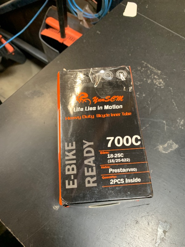 Photo 1 of 700C Heavy Duty Bike Tubes 700x18C/23C/25C FV80 Presta Valve (18/25-622) 700C Bicycle Inner Tubes Compatible with 700 x 18C 700x23C 700x25C Bike Tire Tubes 2-PCS