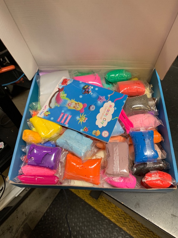 Photo 1 of CiaraQ Modeling Clay Kit - 50 Colors Air Dry Clay with Sculpting Tools, Ideal for Crafting, DIY Projects. Easter/Halloween/Christmas Gifts