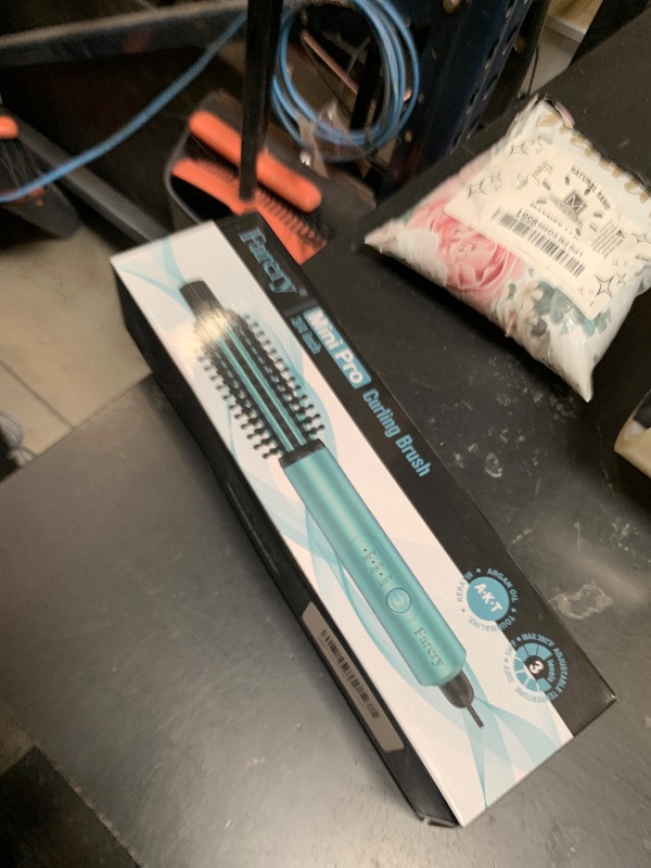 Photo 1 of FARERY Mini Thermal Brush 3 Temperature Adjustable, 3/4 Inch Travel Curling Iron for Short Hair, Heated Round Brush for Touch-ups and Small Curls, Lightweight Curling Wand for Thin Hair, Dual Voltage