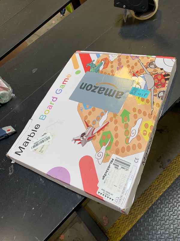 Photo 1 of Medikaison Original Marble Game Wahoo Board Game Double Sided Painted Wooden Fast Track Board Game for 6 and 4 Players 6 Colors 24 Marbles 6 Dice for Family Friends