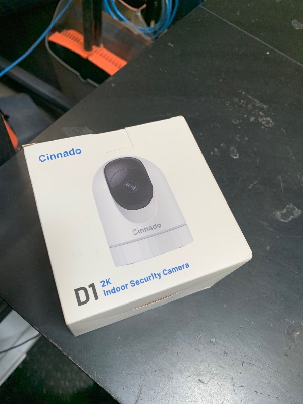 Photo 1 of Cinnado Security Camera Indoor-2K 360° WiFi Cameras for Home Security?Pet/Dog/Baby Camera with Phone app, 2-Way Audio, Night Vision, 24/7 SD Card Storage, Works with Alexa & Google Home (2.4Ghz)-D1