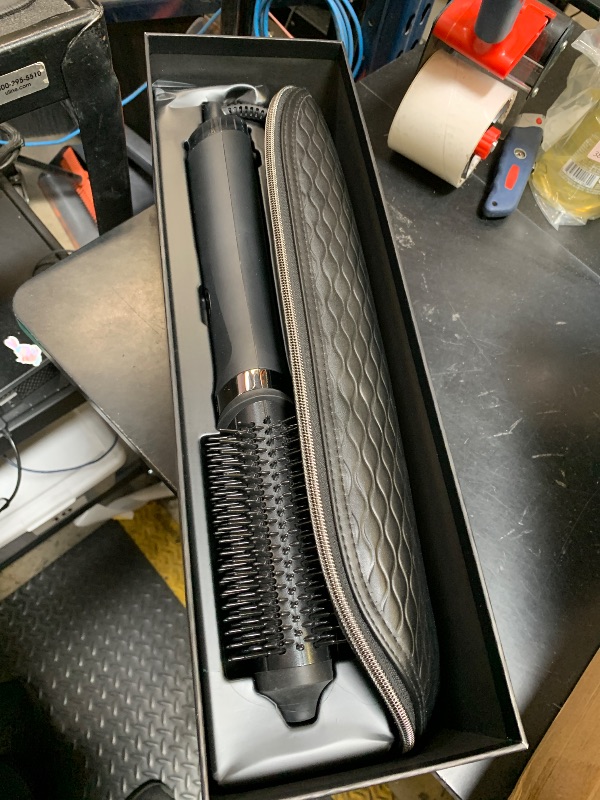 Photo 1 of ghd Duet Blowdry - 2-in-1 Hot Air Brush for Wet to Dry Styling with No Heat Damage, 3X More Volume, More Shine, and Frizz-Free Finish - Quiet Styling, Heated Bristles and Barrel - Black