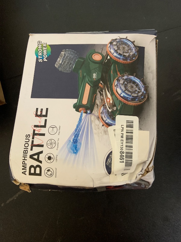 Photo 1 of KB KAIBO 3-in-1 Remote Control Car, RC Boat & Water Gun - Amphibious RC Car for Land & Water, Adjustable Speed, Waterproof, Perfect Boys Toys 4-12 Years Old boy Gifts for Pool Beach, Summer Fun-Green