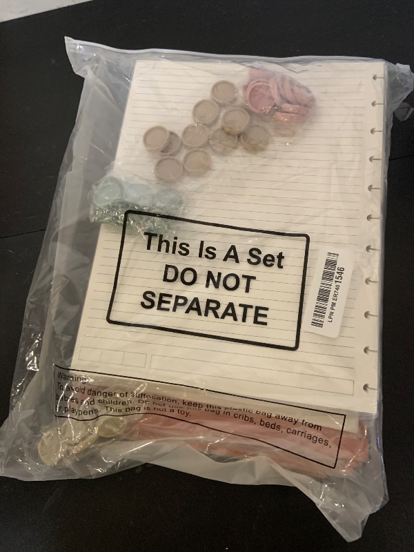 Photo 1 of Glenmal 4 Sets Discbound Notebook, 8.5" x 11" Customizable Notebook Letter Size Includes Discs 5 Tab Note Dividers College Ruled Removable Pages Refillable Subject Journal for Office(Classic Color)