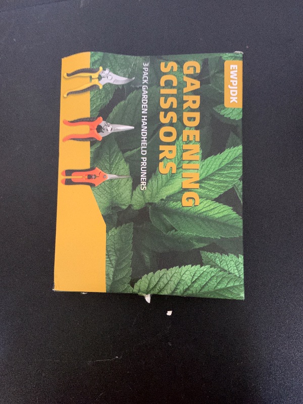 Photo 1 of EWPJDK 3-Pack Stainless Steel Pruning Shears, Pruning Snips and Clippers for Gardening