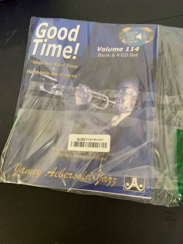 Photo 1 of Play-A-Long Series, Vol. 114, Good Time! - Improve Your Time & Harmonic Awareness (Book & 4-CD Set) (Jazz Play-A-Long for All Instrumentalists, Vol 114)