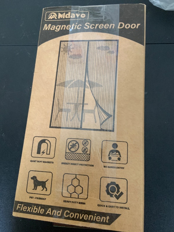 Photo 1 of Magnetic Screen Door,Self Sealing Magnets, Easy Install Screen Doors with Magnets,Pet & Kid Friendly- Fits Doors up to36 x 78 Inches