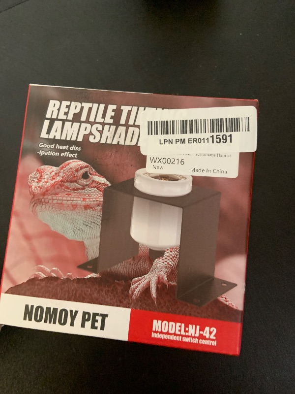 Photo 1 of kathson Reptile Heat Lamp Fixture Ceramic E26 Base Light Bulb Socket with Separate Switches Bearded Dragon Lamp Holder Bracket for Iguana Snake Lizard Turtle Gecko Terrariums Habitat