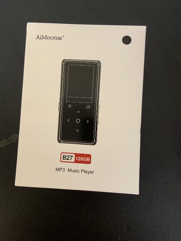 Photo 1 of 128GB MP3 Player with Bluetooth 5.2, AiMoonsa Music Player with Built-in HD Speaker, FM Radio, Voice Recorder, HiFi Sound, E-Book, Earphones Included