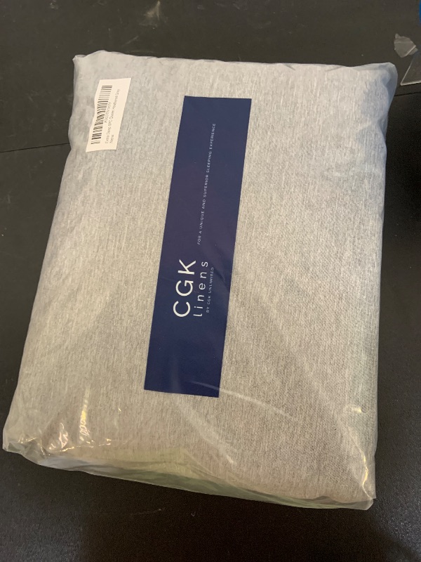 Photo 1 of Extra Deep Queen Sheet Set - 6 Piece Breathable and Cooling Sheets - Hotel Luxury Bed Sheets Set - Easy Fit - Soft, Wrinkle Free and Comfy Sheets Set - Heathered Grey Sheet Set with Extra Deep Pockets