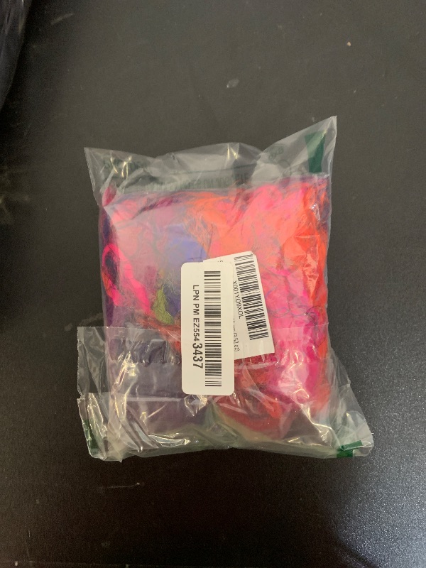 Photo 1 of Saree Silk Fiber Multicolor Throwsters Waste for Felting, Spinning Fiber - 100 gm (3.52 oz)