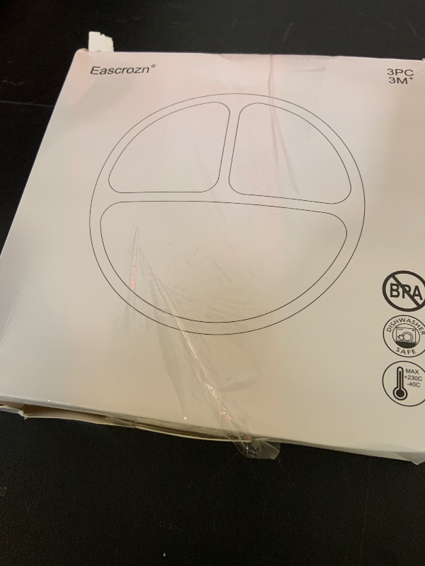 Photo 1 of Eascrozn Suction Plates for Baby 3 pack, Stay Put Divided Toddler Plates, 100% Food Grade Silicone Baby Plates, BPA Free, Baby Feeding Supplies, Microwave & Dishwasher Safe