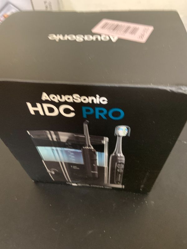 Photo 1 of AquaSonic Home Dental Center PRO – Brushing & Flossing Made Easy – Brush & Floss – Power Toothbrush & Water Flosser – Whiter Teeth & Healthier Gums – Black Series Pro+Oral Irrigator