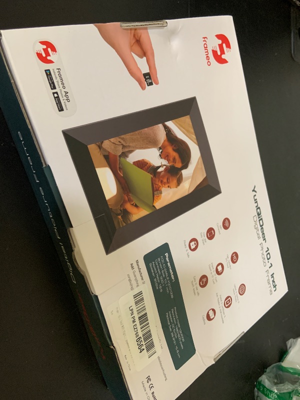 Photo 1 of Frameo 10.1 Inch WiFi Digital Picture Frame with 1280 * 800P IPS Touch Screen HD Disply,Video Clips and Slide Show,Auto-Rotate, Wall Mountable,Send Photos Instantly from Anywhere with via Frameo APP