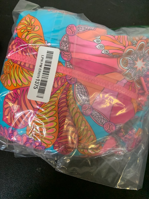 Photo 1 of Trina Turk Women's Standard Paddle One Piece Swimsuit, Rash Guard, UV Protection, Zip Front, Long Sleeve, Bathing Suits, Meilani (Multicolor), Large