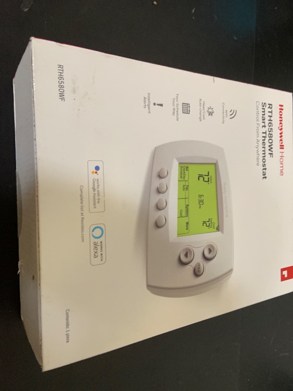 Photo 1 of Honeywell Home RTH6580WF Wi-Fi 7-Day Programmable Thermostat, White