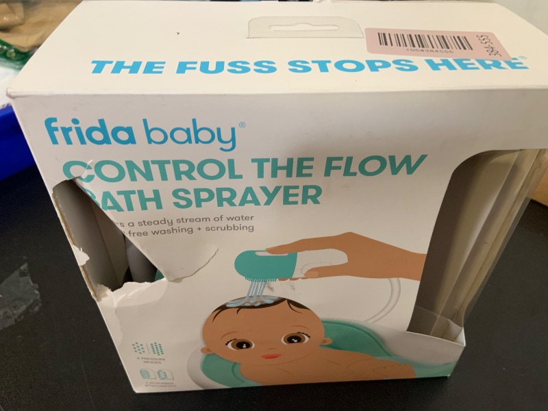 Photo 1 of Frida Baby Control The Flow Bathtub Sprayer Attachment for Baby Bathtub, Shower Head with Scalp Massager, Control Waterflow with 2 Pressure Modes