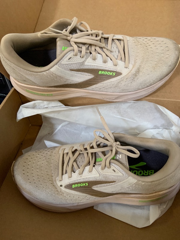 Photo 1 of Brooks Men’s Adrenaline GTS 24 Supportive Running Shoe - Chateau Grey/Portabella/Green - 13 Medium