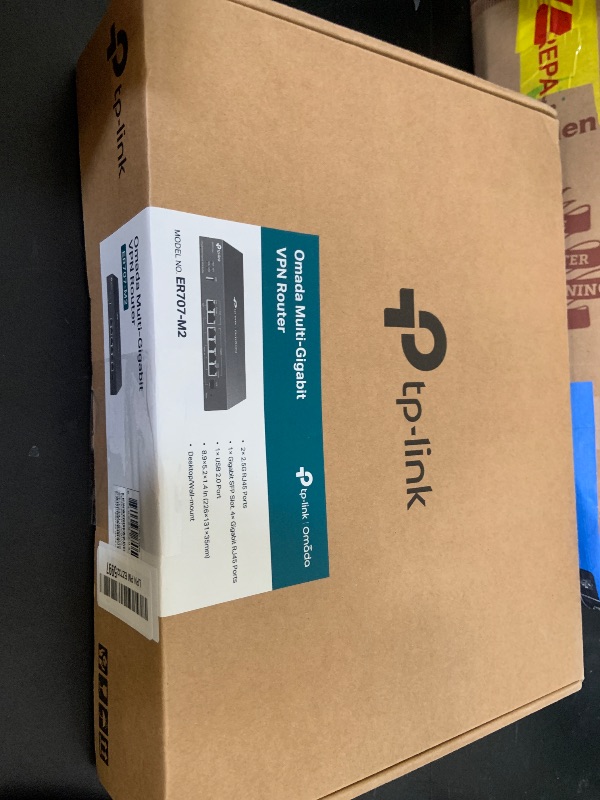 Photo 1 of TP-Link ER707-M2 | Omada Multi-Gigabit VPN Router | Dual 2.5Gig WAN Ports | High Network Capacity | SPI Firewall | Omada SDN Integrated | Load Balance | Lightning Protection