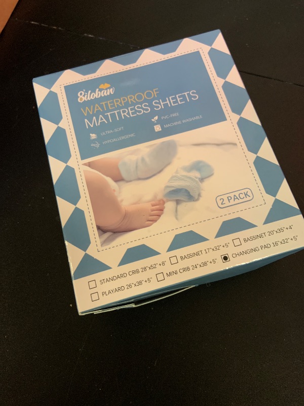 Photo 1 of Changing Pad Cover Waterproof, 2 Pack Diaper Change Table Sheets for Baby Boys Girls, Fitted Cradle Sheets for 32"x16" Contoured Pad, Breathable & Ultra Soft, White