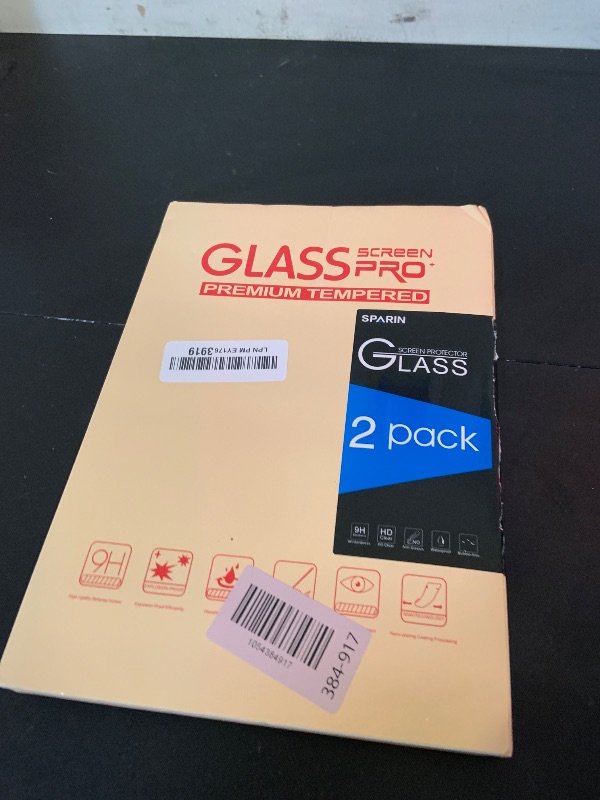 Photo 1 of SPARIN 2 Pack Screen Protector for iPad Air 11-inch M3 2025 & M2 2024, (iPad Air 7th/6th Generation), Tempered Glass-Apple Pencil Pro & Case Compatible, Anti-Scratches, High Definition