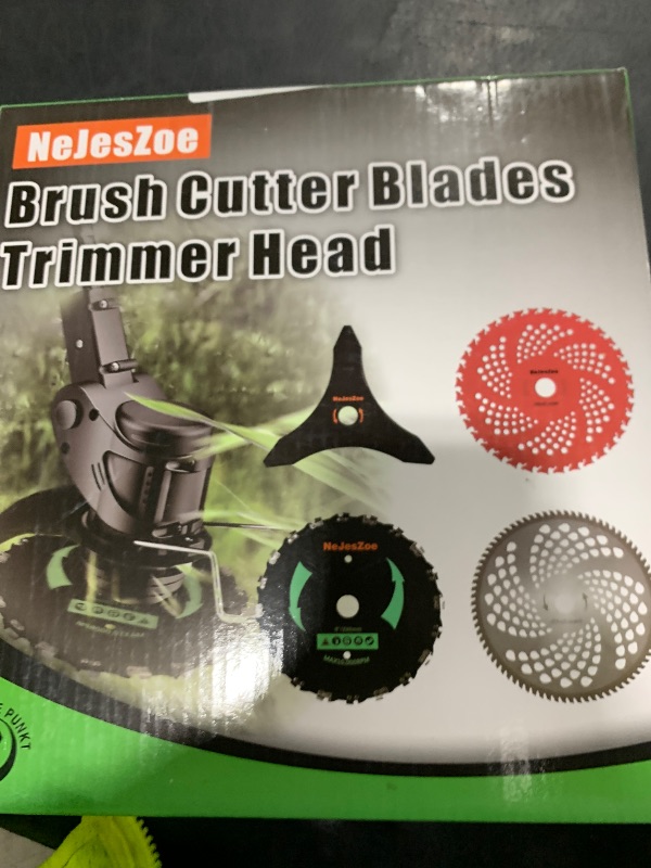 Photo 1 of NeJesZoe 10" x 3 Teeth Carbon Steel Brush Cutter Blades 10" x 80T Weed Trimmer Blade Head for Weed Eater Blades with Adapter Kit Compatible with Husqvarna, Stihl Brush Cutter, Trimmer, Weed Wacker